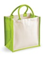 WESTFORDMILL Sac cabas en jute vert pomme personnalisable