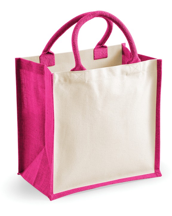 WESTFORDMILL Printers'' midi jute bag Tote Bag personalisierbar