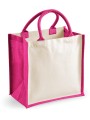 WESTFORDMILL Sac cabas en jute FUCHSIA personnalisable