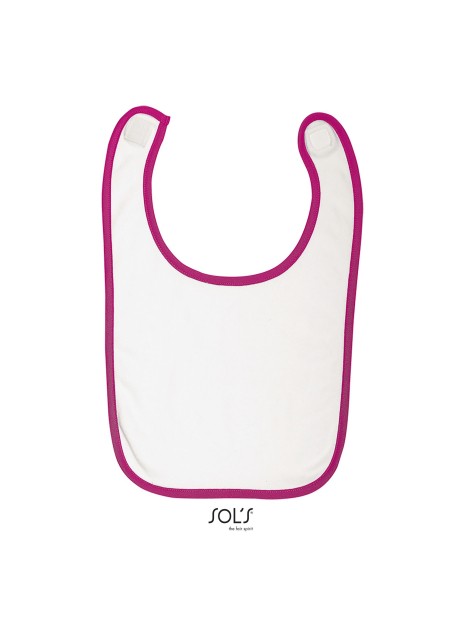 SOL'S Babib blanc/fuchsia personnalisable