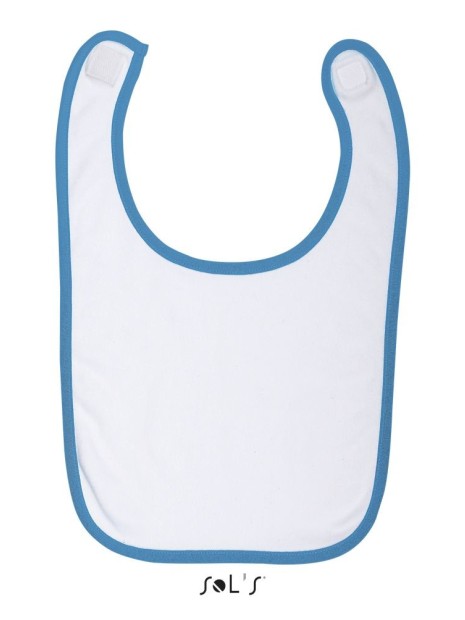 Articles bébés à personnaliser SOL'S Babib blanc/bleu aqua