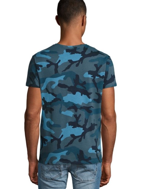 T-Shirts à personnaliser SOL'S Camo Men camo bleu