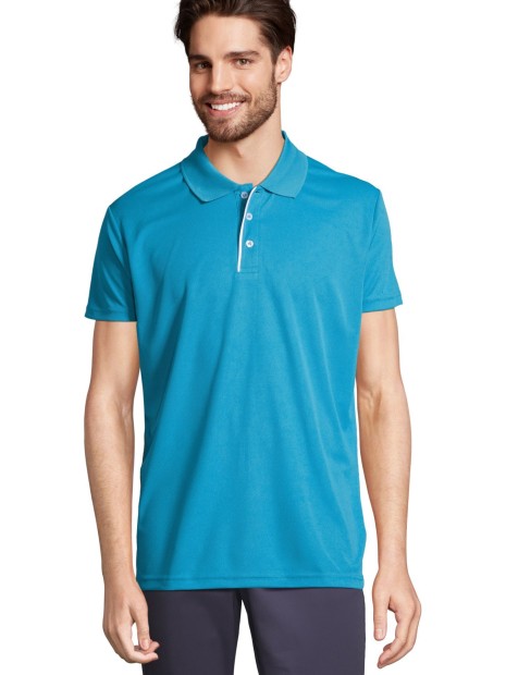 Polos à personnaliser SOL'S Performer Men aqua