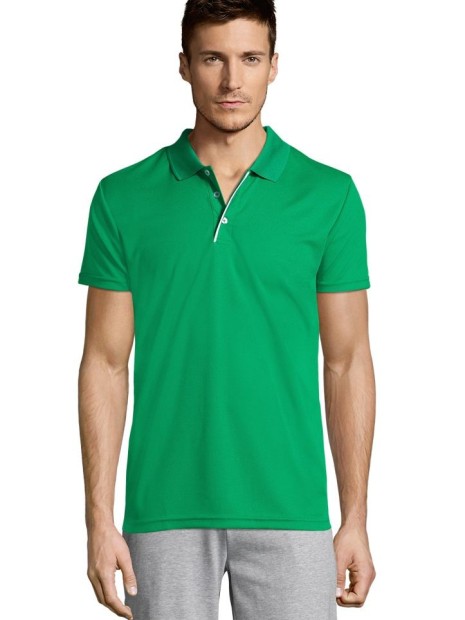 Polos à personnaliser SOL'S Performer Men vert prairie