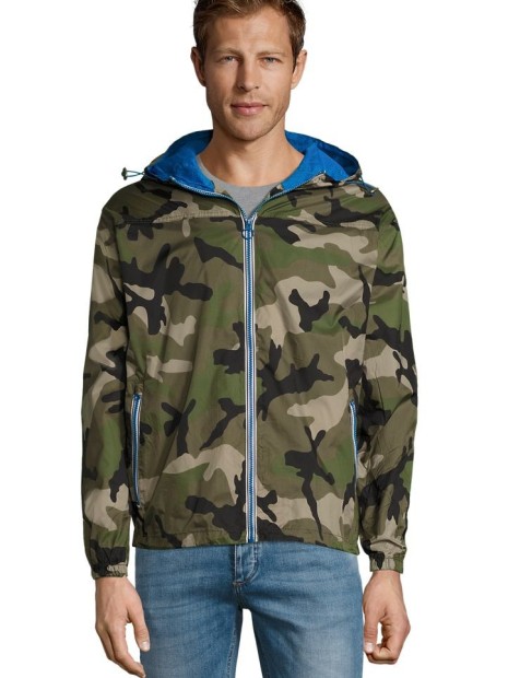 Vestes à personnaliser SOL'S Skate Camo/Royal Blue
