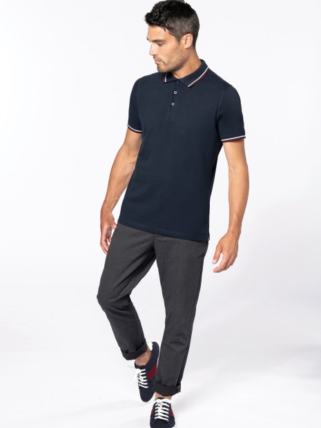Polos à personnaliser KARIBAN Polo maille piquée manches courtes homme 