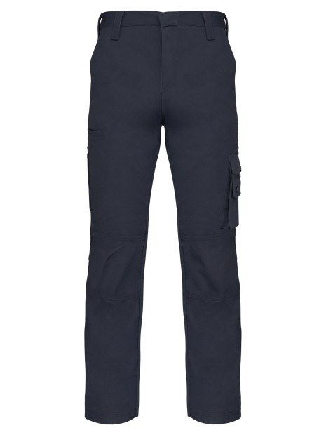 WK. DESIGNED TO WORK Pantalon de travail multipoches homme bleu marine personnalisable