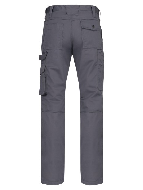 WK. DESIGNED TO WORK Pantalon de travail multipoches homme gris convoi personnalisable