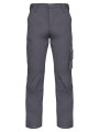 WK. DESIGNED TO WORK Pantalon de travail multipoches homme gris convoi personnalisable