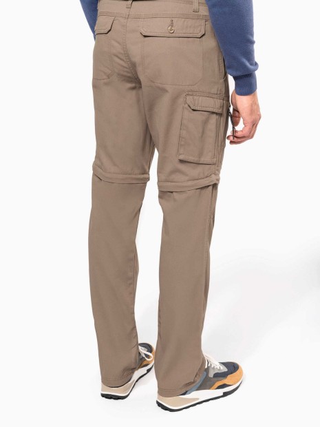 Pantalons à personnaliser KARIBAN Pantalon 2 en 1 multipoches homme 