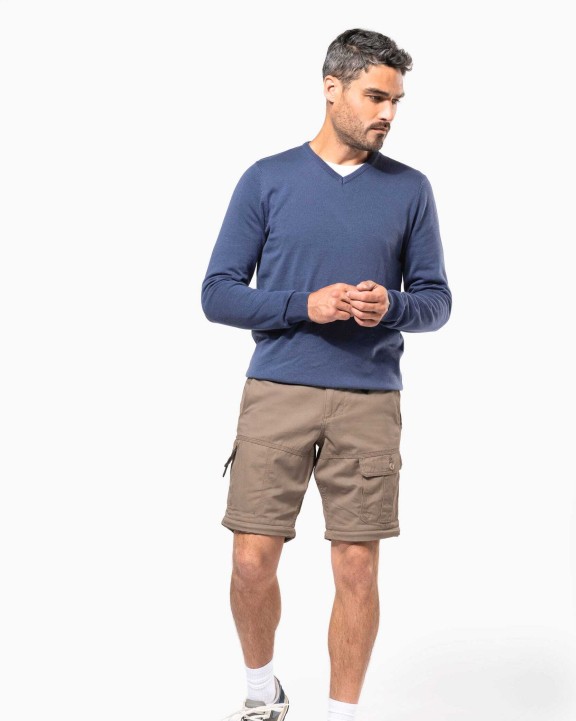 Pantalon personnalisable KARIBAN Pantalon 2 en 1 multipoches homme