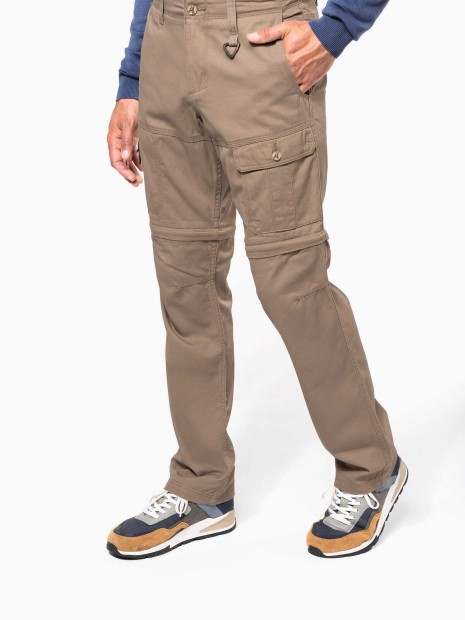 Pantalons à personnaliser KARIBAN Pantalon 2 en 1 multipoches homme 