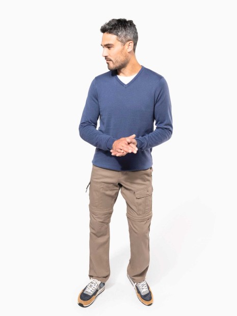 Pantalons à personnaliser KARIBAN Pantalon 2 en 1 multipoches homme 