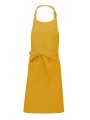 KARIBAN Tablier polycoton avec poche MUSTARD personnalisable