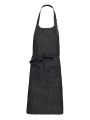 KARIBAN Tablier polycoton avec poche Black Denim personnalisable