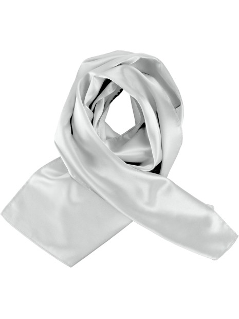 KARIBAN Foulard satiné argent personnalisable