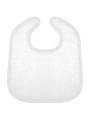 KARIBAN Bavoir éponge bébé blanc personnalisable