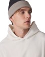 K-UP Zweifarbige Mütze mit Umschlag Mütze, Schal & Handschuh personalisierbar