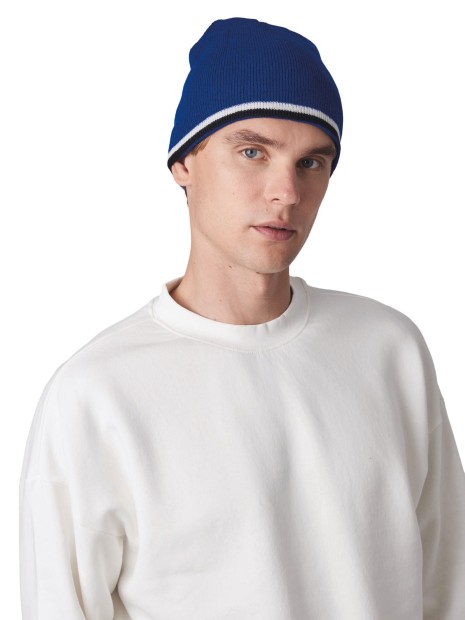 Bonnets, Écharpes & Gants à personnaliser K-UP Bonnet bande bicolore contrastée 
