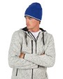 K-UP Beanie Mütze mit Kontrastrand Mütze, Schal & Handschuh personalisierbar