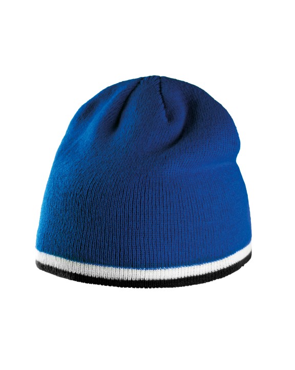 Bonnets personnalisable K-UP Bonnet bande bicolore contrastée