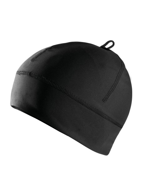 K-UP Bonnet de sport respirant noir personnalisable
