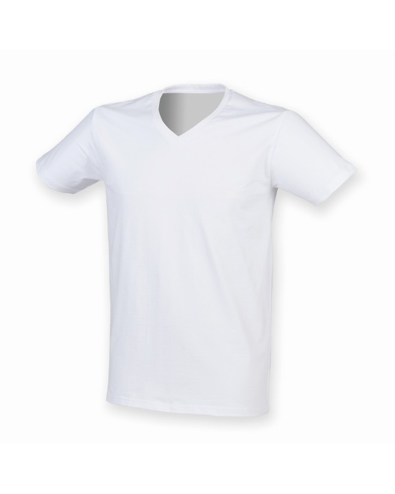 SKINNIFIT Men's Stretch Feel Good V-Neck T-Shirt T-Shirt personalisierbar