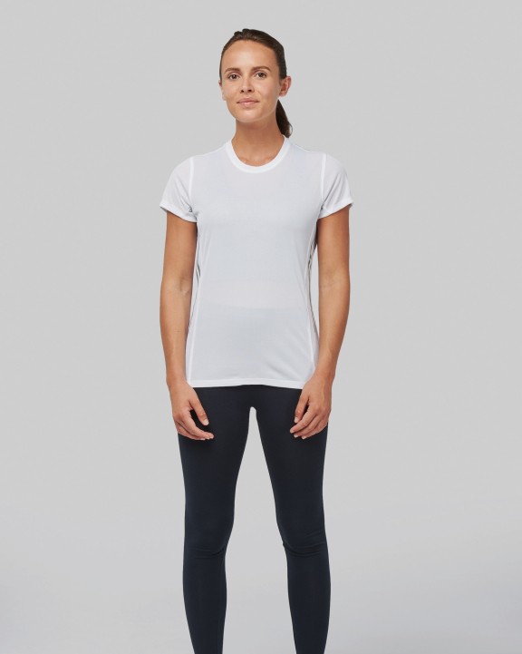 PROACT Damen Kurzarm Sport-T-Shirt. Bi-Material T-Shirt personalisierbar
