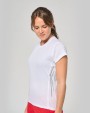 PROACT Damen Kurzarm Sport-T-Shirt. Bi-Material T-Shirt personalisierbar