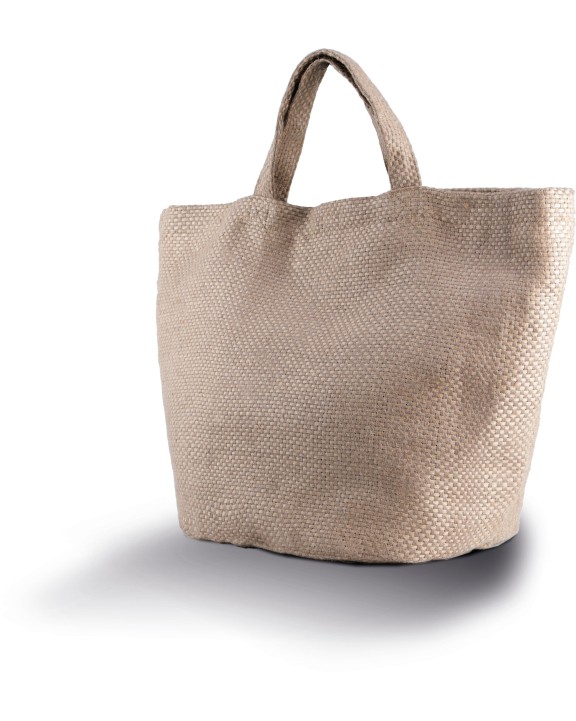 KIMOOD Modische Jutetasche. 100% gefärbtes Naturgarn Tote Bag personalisierbar