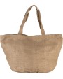 KIMOOD Modische Jutetasche. 100% gefärbtes Naturgarn Tote Bag personalisierbar