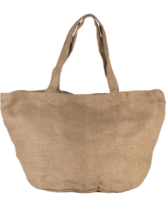 KIMOOD Modische Jutetasche. 100% gefärbtes Naturgarn Tote Bag personalisierbar