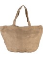 KIMOOD Sac cabas en toile de jute teint 100% naturel naturel personnalisable