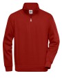 Sweater JAMES & NICHOLSON Workwear Half Zip Sweat voor bedrukking &amp; borduring