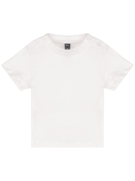 KARIBAN T-shirt manches courtes bébé blanc personnalisable