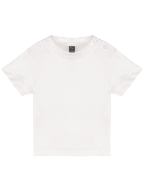 KARIBAN T-shirt manches courtes bébé blanc personnalisable