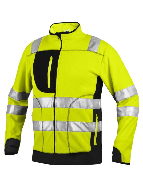 PROJOB 6303 VESTE POLAIRE HV - EN ISO 20471 CLASSE 3/2 jaune/noir personnalisable