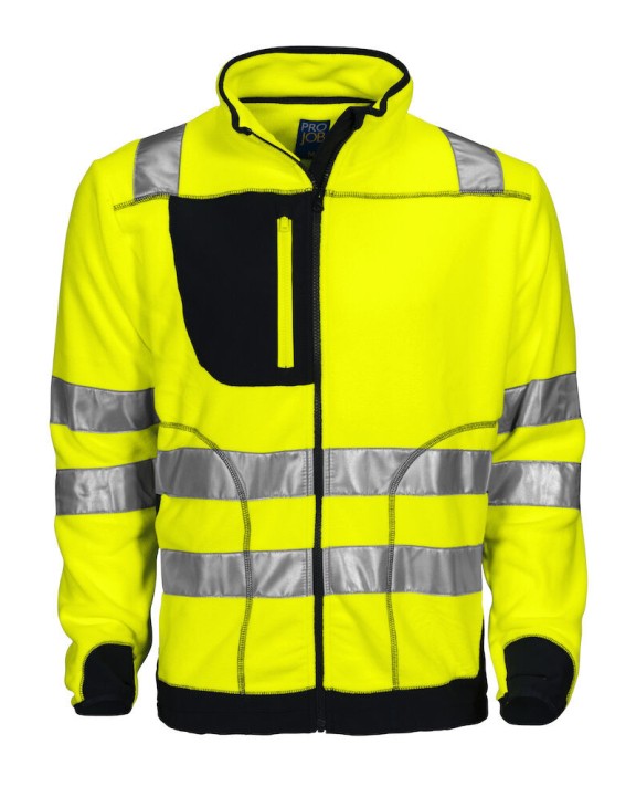 Laine polaire personnalisable PROJOB 6303 VESTE POLAIRE HV - EN ISO 20471 CLASSE 3/2