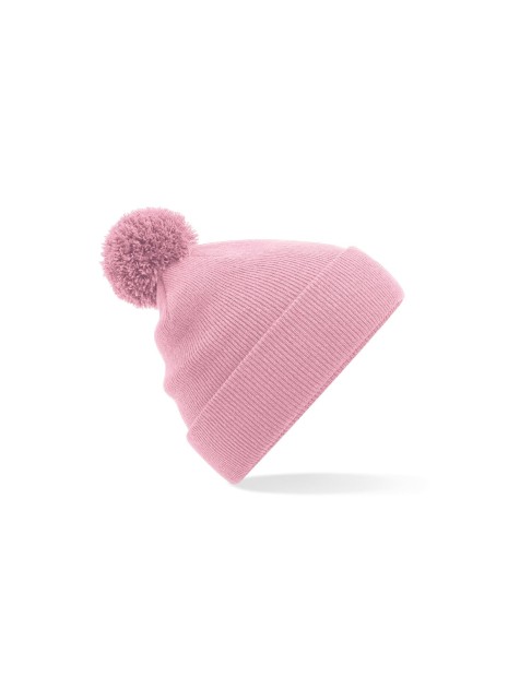 BEECHFIELD ORIGINAL POM POM BEANIE dusky pink personnalisable