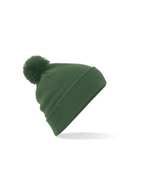 BEECHFIELD ORIGINAL POM POM BEANIE MOSS GREEN personnalisable
