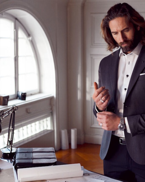 Hemd J. HARVEST & FROST Red Bow 20 
Hemd Slim Fit Heren voor bedrukking &amp; borduring