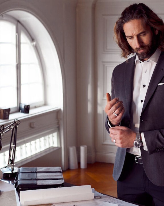Hemd J. HARVEST & FROST Red Bow 20 
Hemd Slim Fit Heren voor bedrukking &amp; borduring