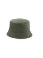 BEECHFIELD REVERSIBLE BUCKET HAT Olive Green/Stone personnalisable
