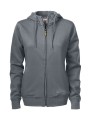 PRINTER Overhead 
Sweatshirt Fullzip Femmes gris acier personnalisable