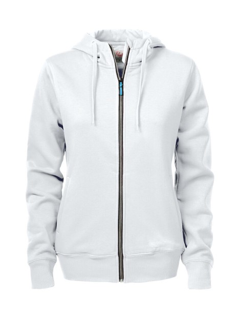 PRINTER Overhead 
Sweatshirt Fullzip Femmes blanc personnalisable
