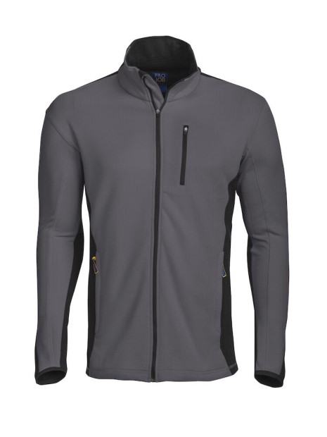PROJOB 3307 MICROPOLAIRE TECHNIQUE FULL ZIP CONTRASTEE gris personnalisable
