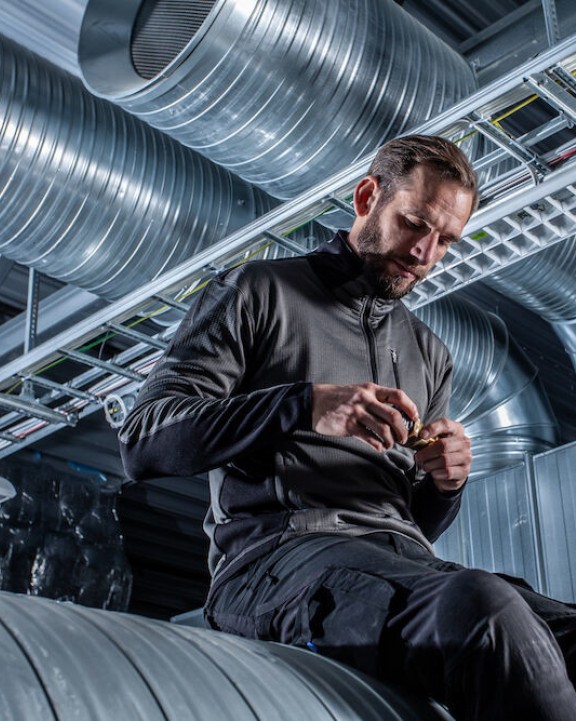 Polar Fleece PROJOB 3307 SWEATER MET LANGE RITS voor bedrukking &amp; borduring