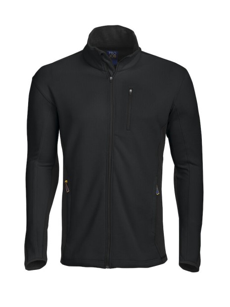 PROJOB 3307 MICROPOLAIRE TECHNIQUE FULL ZIP CONTRASTEE noir personnalisable
