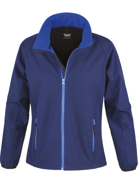 RESULT Veste Softshell Femme Printable marine/royal personnalisable