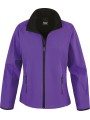 RESULT Veste Softshell Femme Printable purple/black personnalisable
